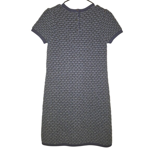 JANIE AND JACK The Classic Tweed DRESS In Navy Blue GIRLS SIZE 16 Coquette Girly - Picture 5 of 5